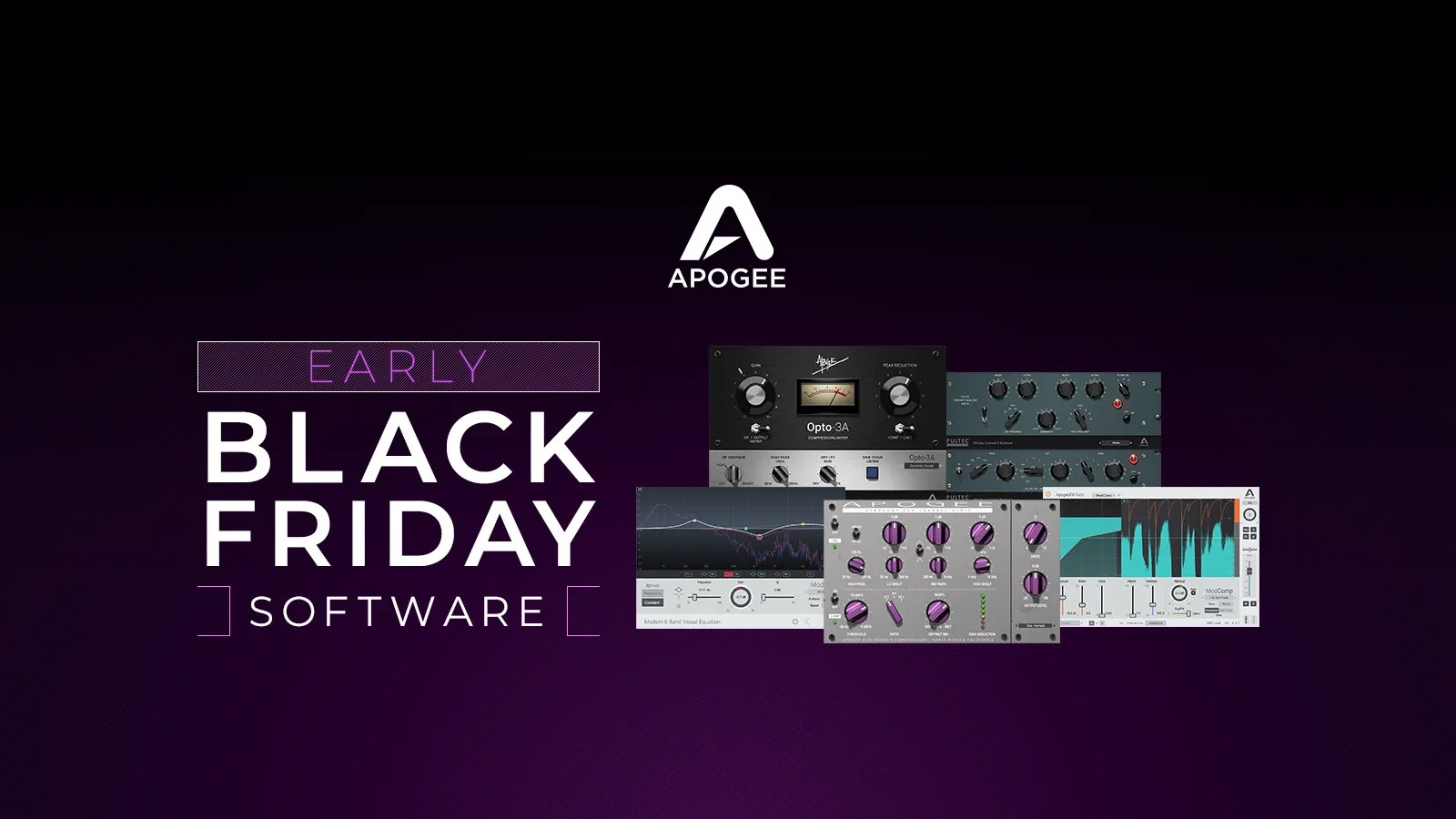 11月1日(水) 17:00〜11月17日(日)Apogee Software Early Black Friday