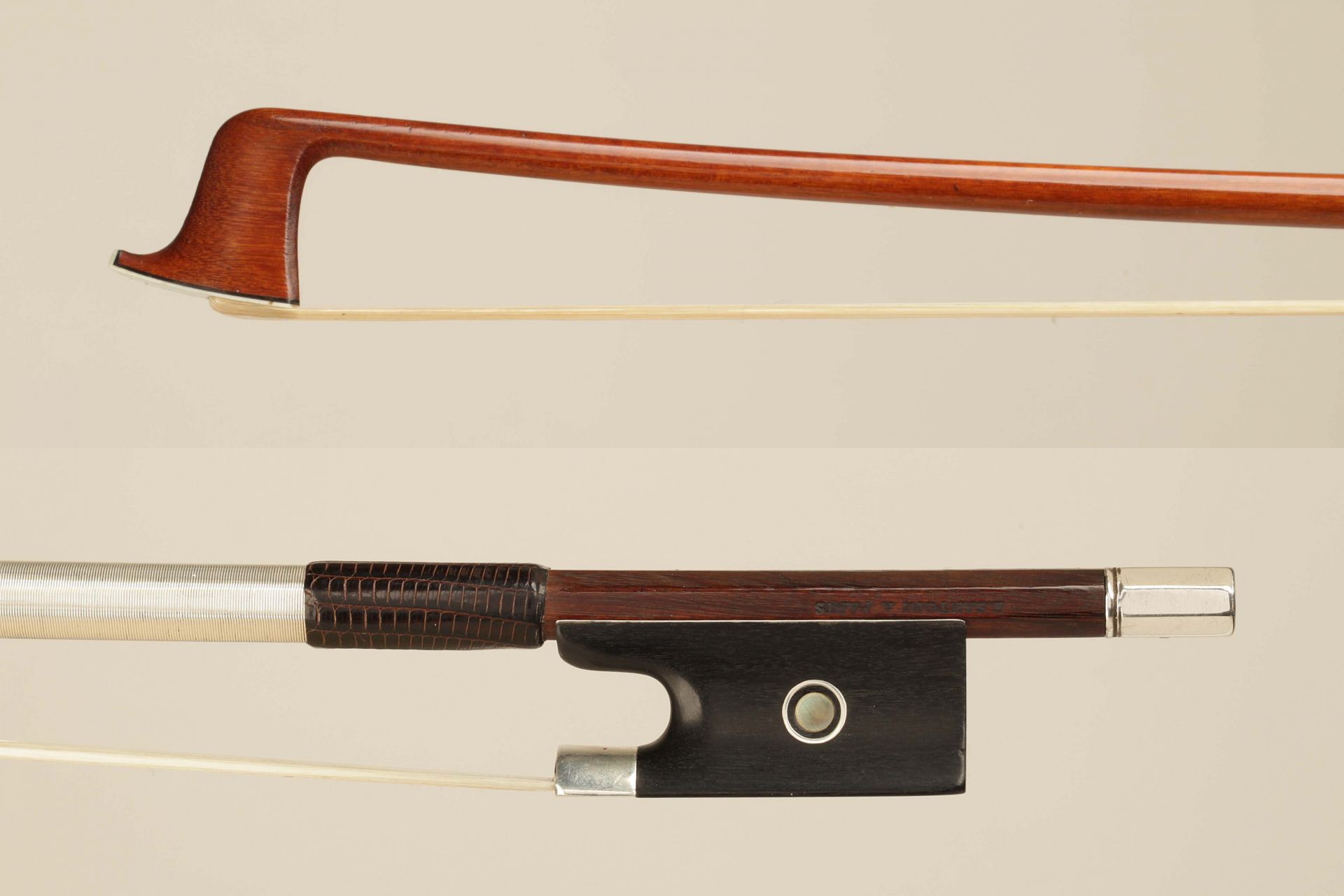 ＜名弓＞ Eugene Nicolas Sartory, France – Paris, 1895 & 1920, certificated by Pierre Guillaume　ヴァイオリン弓　ユージン・ニコラ・サルトリー　フランス-パリ