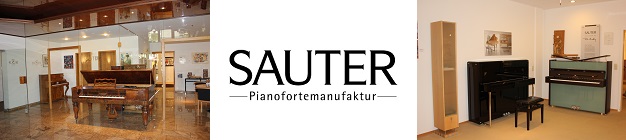 【100％ Germany　SAUTER ザウターピアノ】全国最大数、11モデル・15台展示中！