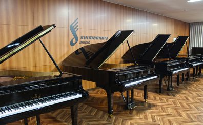 世界3大ピアノ展示中！スタインウェイ・ベヒシュタイン・ベーゼンドルファーはじめザウター・グロトリアン約20台ございます。