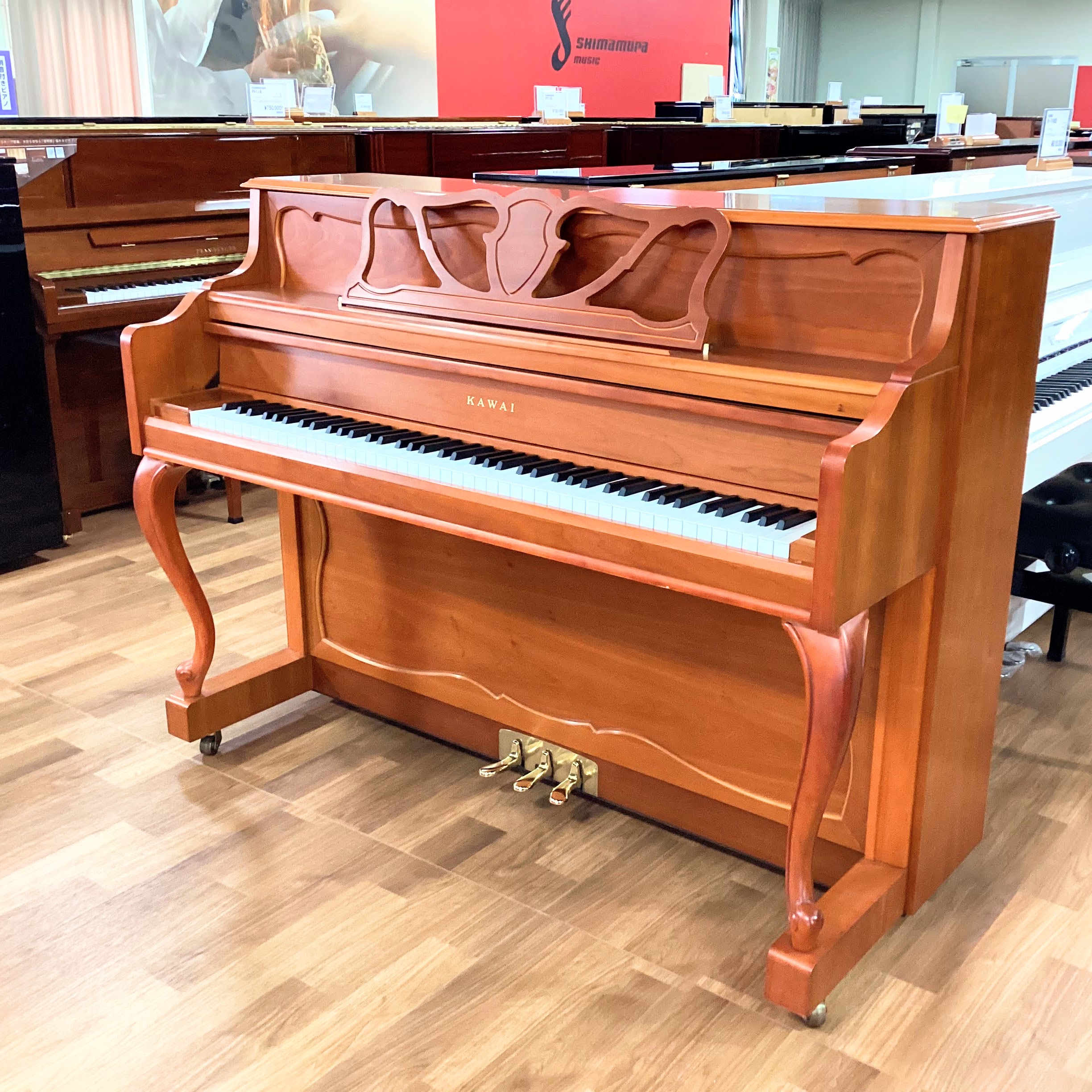 中古アップライトピアノカワイ Ki57FC