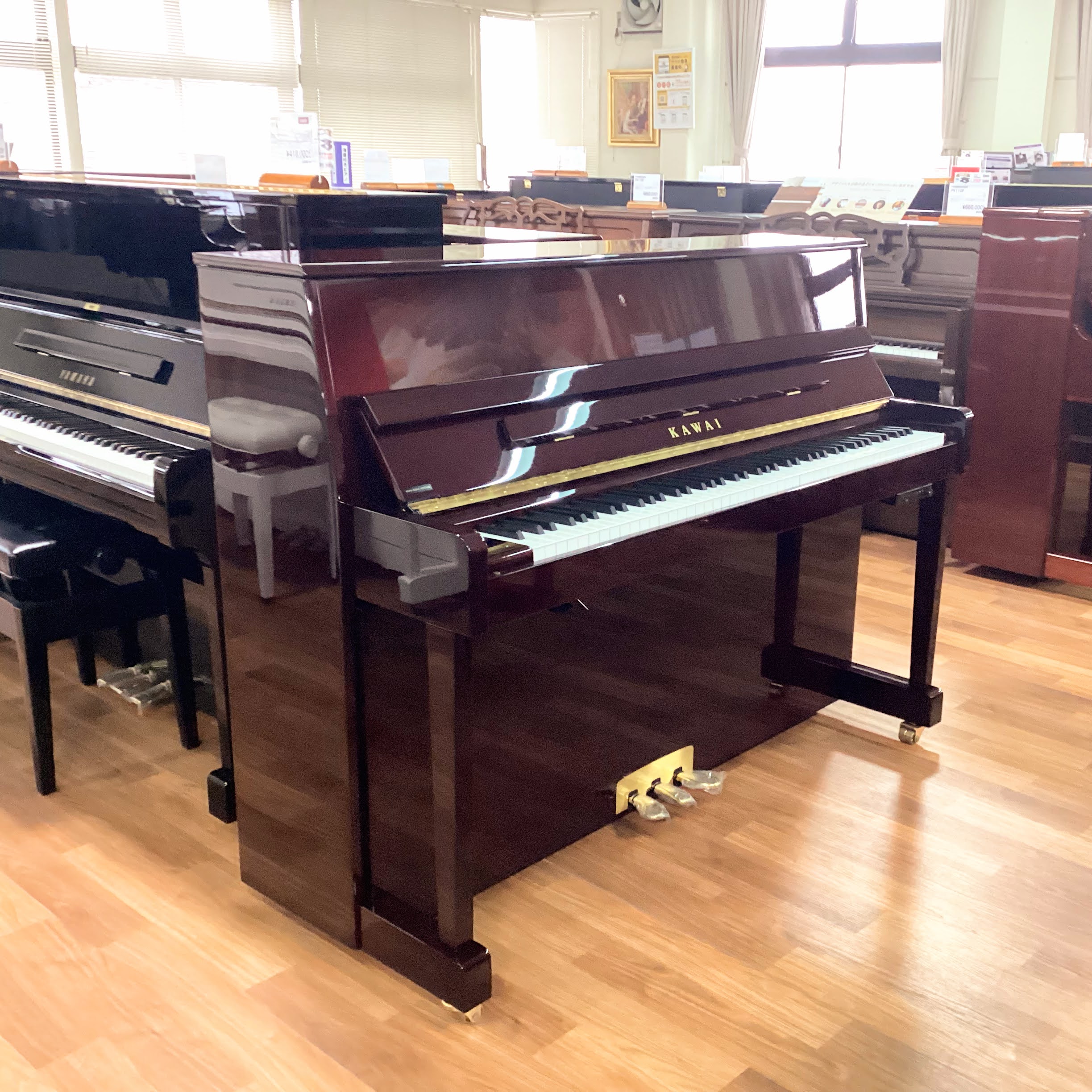 中古アップライトピアノカワイ K114SNRB
