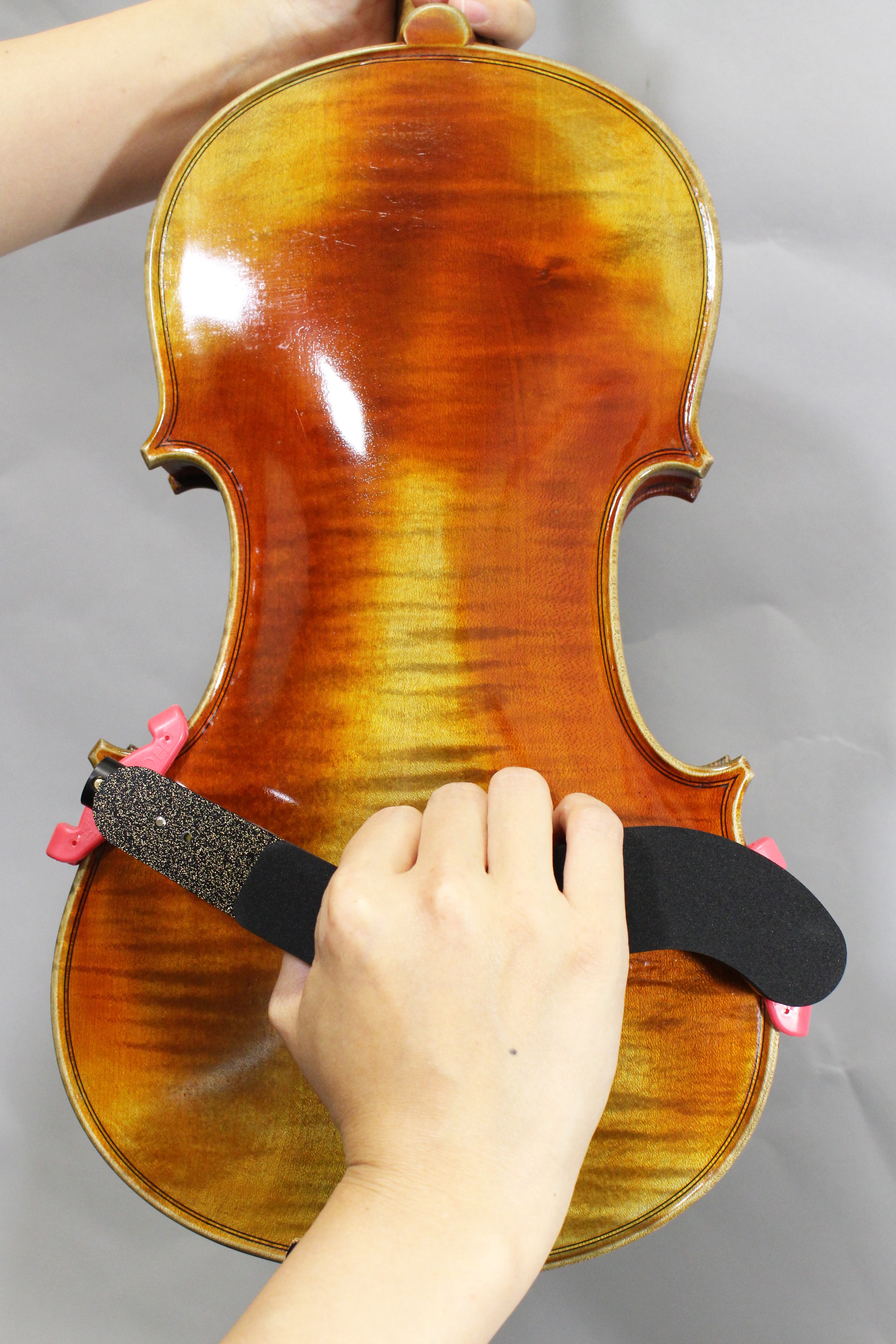 バイオリン 肩当て FOM 折りたたみ Shoulder Rest 高さ, 幅, 調節自在 S, M, L 16-4 4サイズ