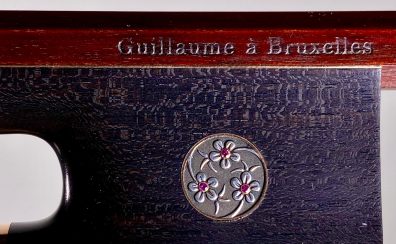 【金黒檀】Pierre Guillaume, Belgium – Bruxelles, 2015, Gold “Sakura Sapphire”  チェロ弓　ピエール・ギオーム