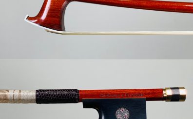 ＜Viola Bow＞ Pierre Guillaume, Belgium – Bruxelles, 2023, Gold “Sakura Sapphire”　ヴィオラ弓　ピエール・ギオーム　金黒檀　桜サファイア