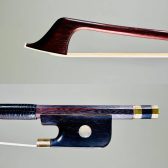 ＜Violoncello Bow＞ Mirecourt School, Stamped “PECCATTE”, France – Mirecourt, 1880　チェロ弓　ミレクール・スクール　ペカット刻印　金黒檀