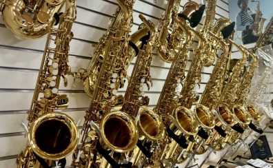 【サックスフェア】ソプラノ~バリトンまで展示中!