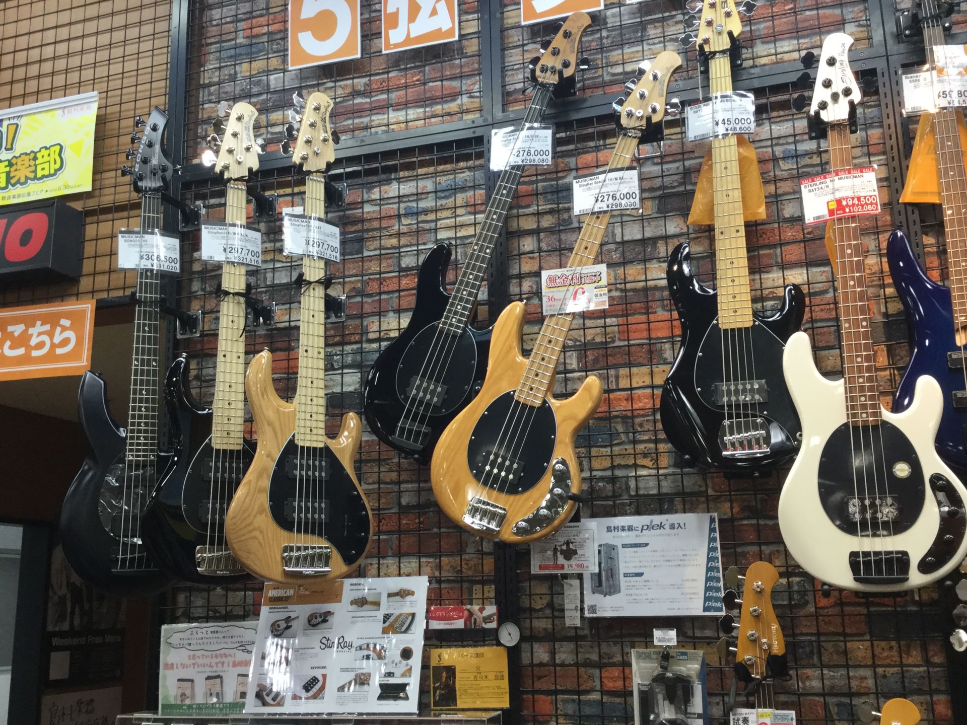 【エレキベース】MUSICMAN5弦大量入荷!!4弦もあります!