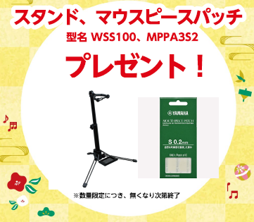 Roland AerophonePro「AE-30」、Aerophone「AE-20SC」をご購入でスタンド+マウスピースパッチプレゼント！