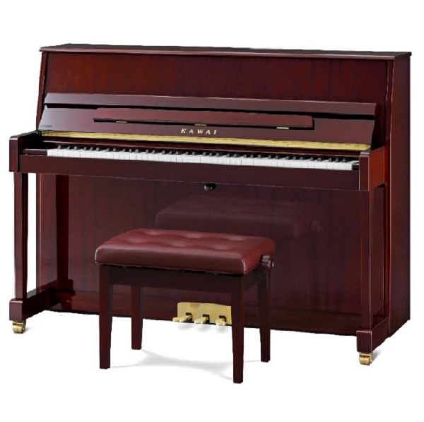 KAWAI K-114SN<br />
￥698,000→￥593,300<br />
<br />
【展示1台限り】<br />
高さ113cmながら、響きの豊かさに定評があります。<br />
暖かみのある音色と重すぎないタッチ感でおすすめです。
