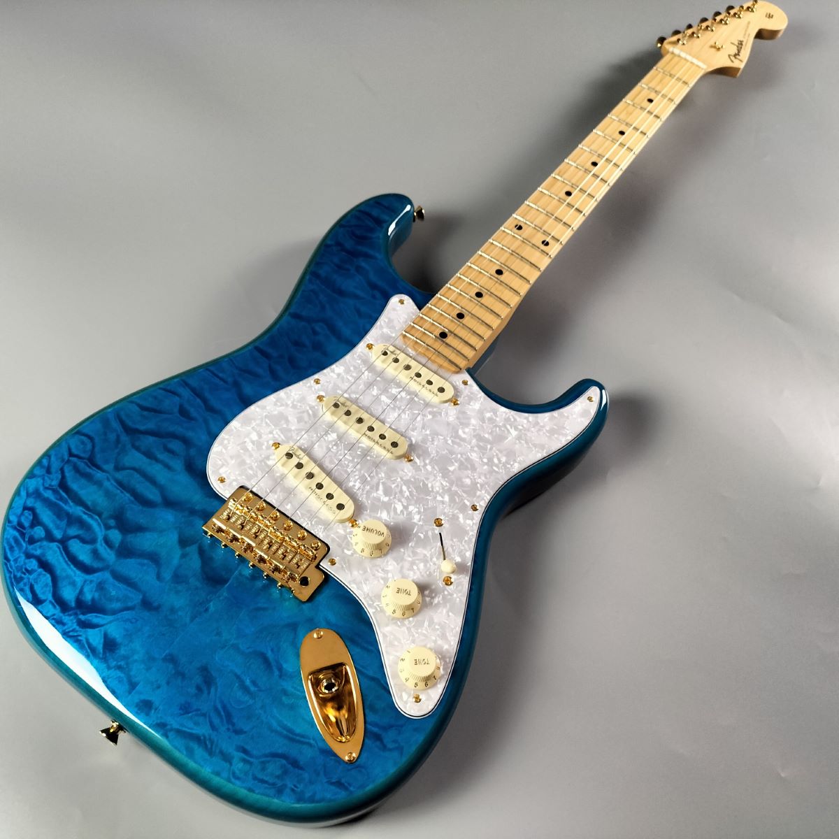 FenderFSR Made In Japan Traditional II 50s Stratocaster Carribian Blue Trans
