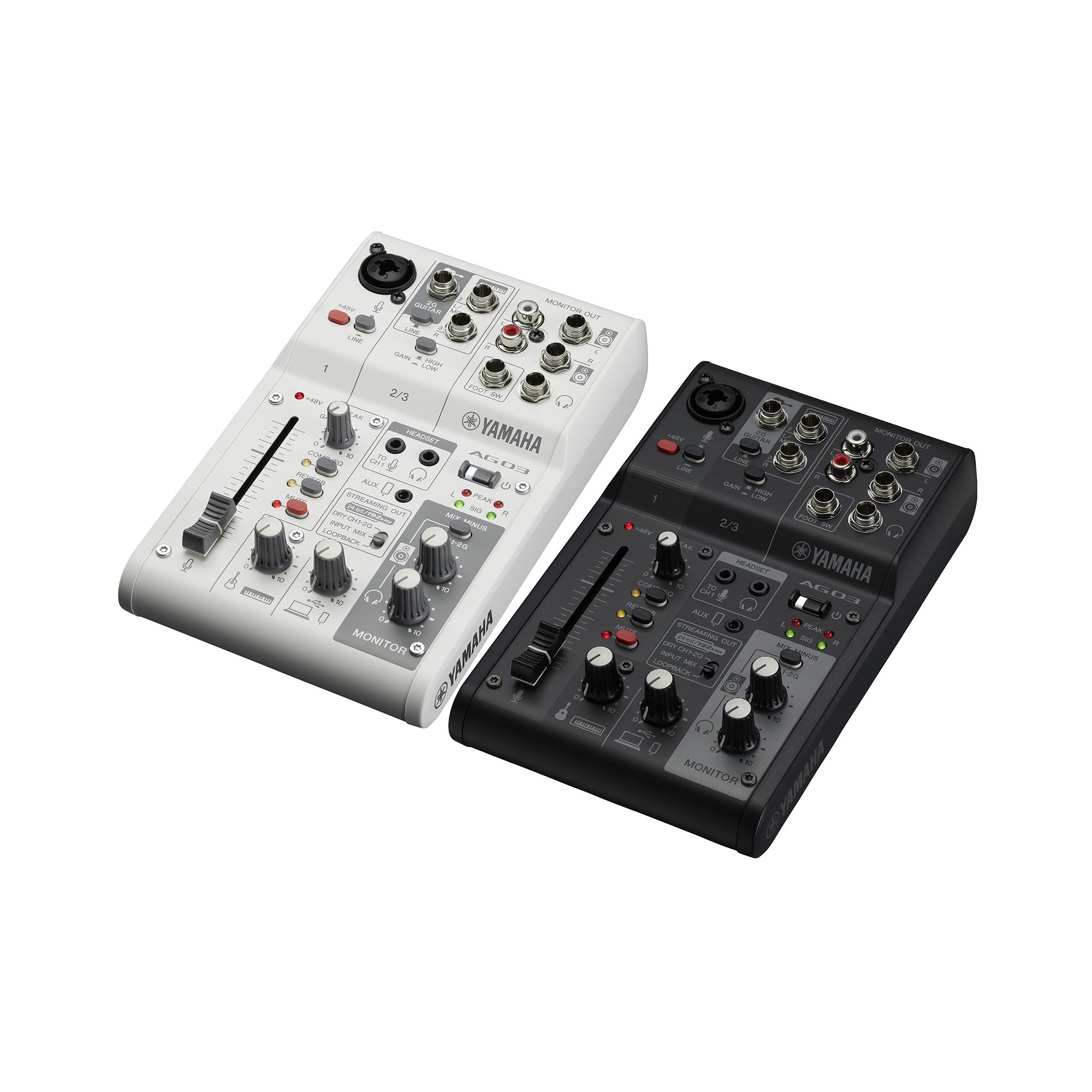 どの配信ジャンルでも対応!AG03MK2 WH/BK