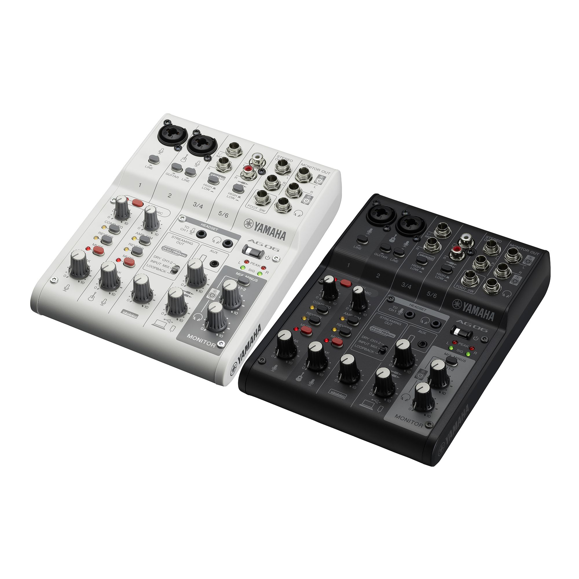 どの配信ジャンルでも対応!AG06MK2 WH/BK