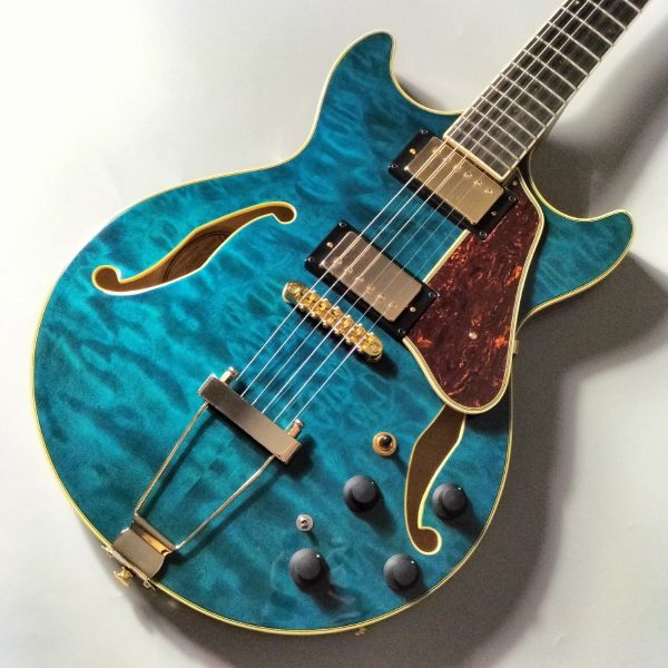 Ibanez AMH90QM TBL フルアコギター アイバニーズ