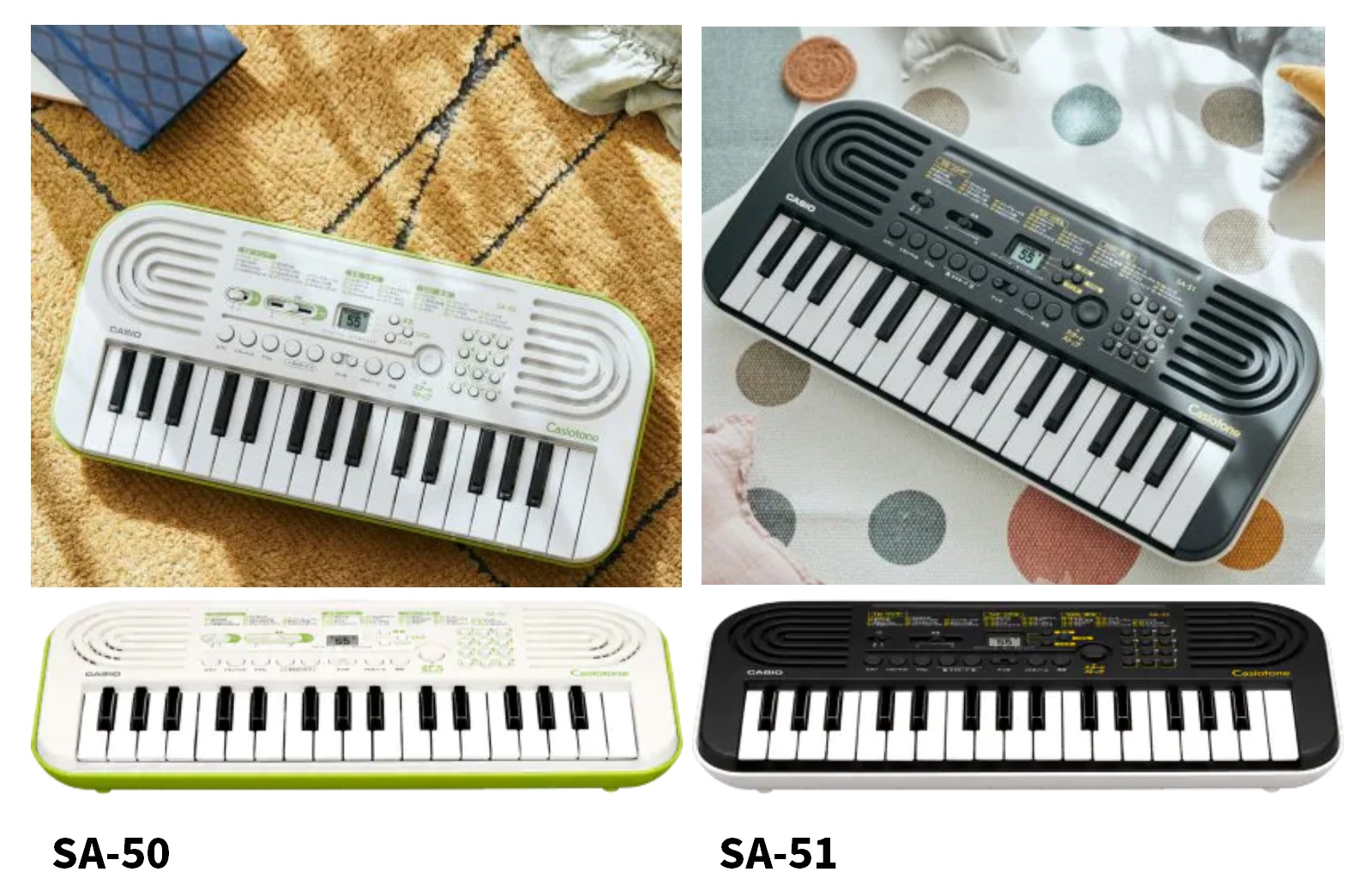ミニキーボードCASIO SA-50/SA-51