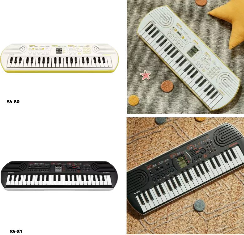 ミニキーボードCASIO SA-80/SA-81