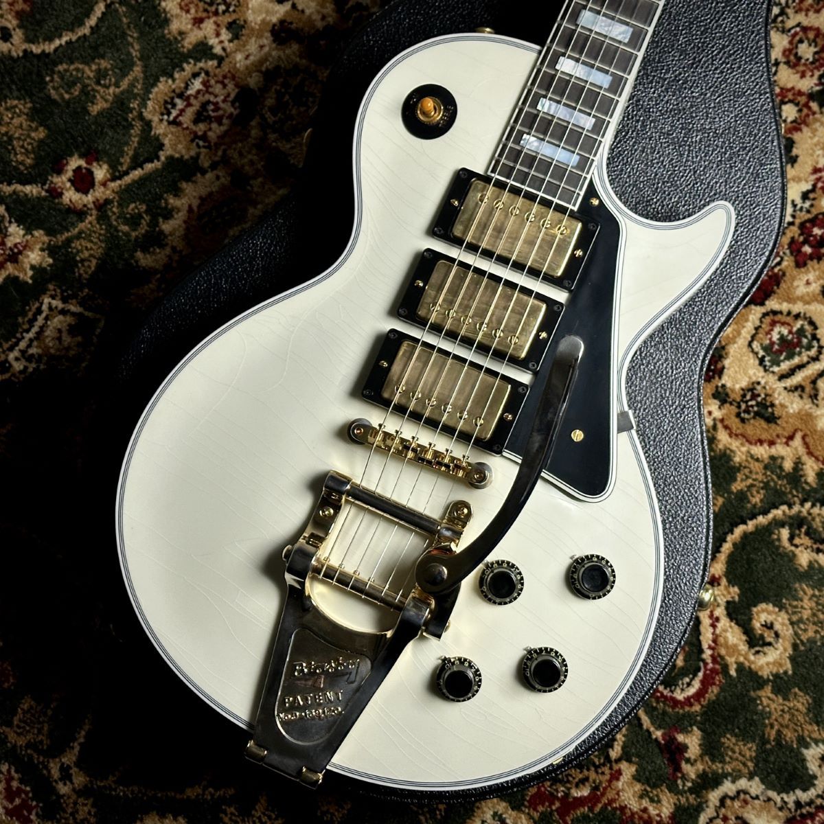 GibsonMurphy Lab 1957 Les Paul Custom 3PU w/Bigsby Ultra Light Aged