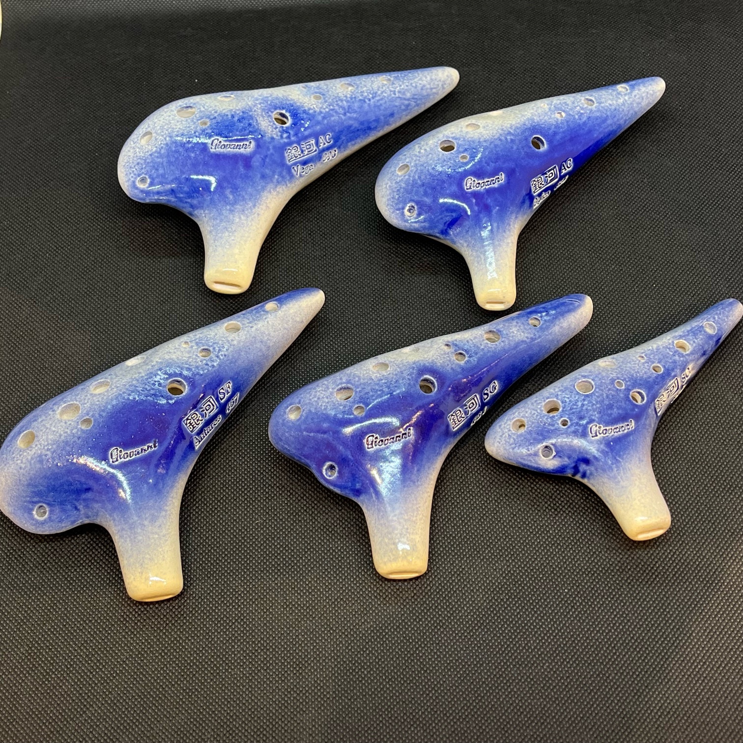 今回は5種類のモデルが展示されます!北の銀河オカリナ