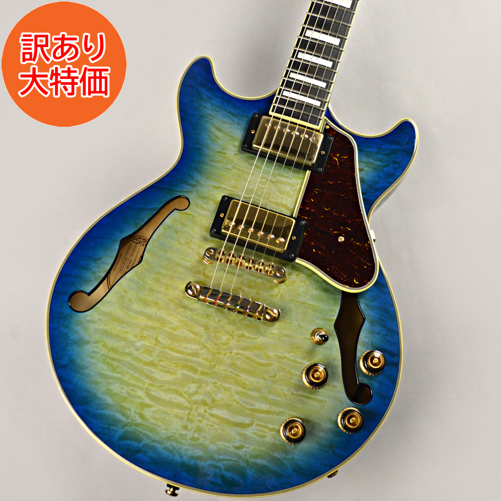 IbanezAM93QM Jet Blue Burst≪訳アリ大特価≫