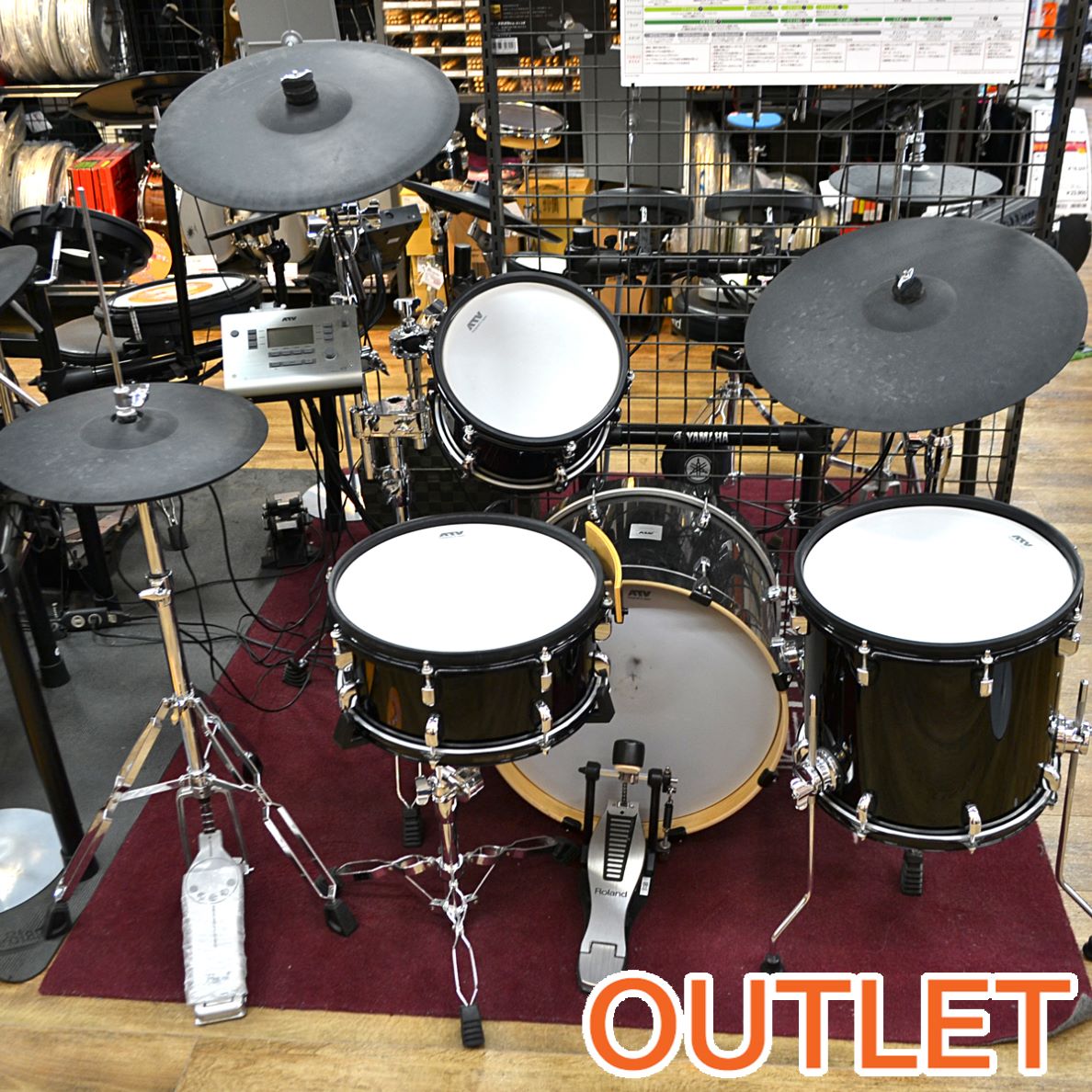 【展示品特価】アコースティックドラムの外観を備えたATV人気電子ドラム！ATV aDrums artist Standard Set(ADA-STD SET)