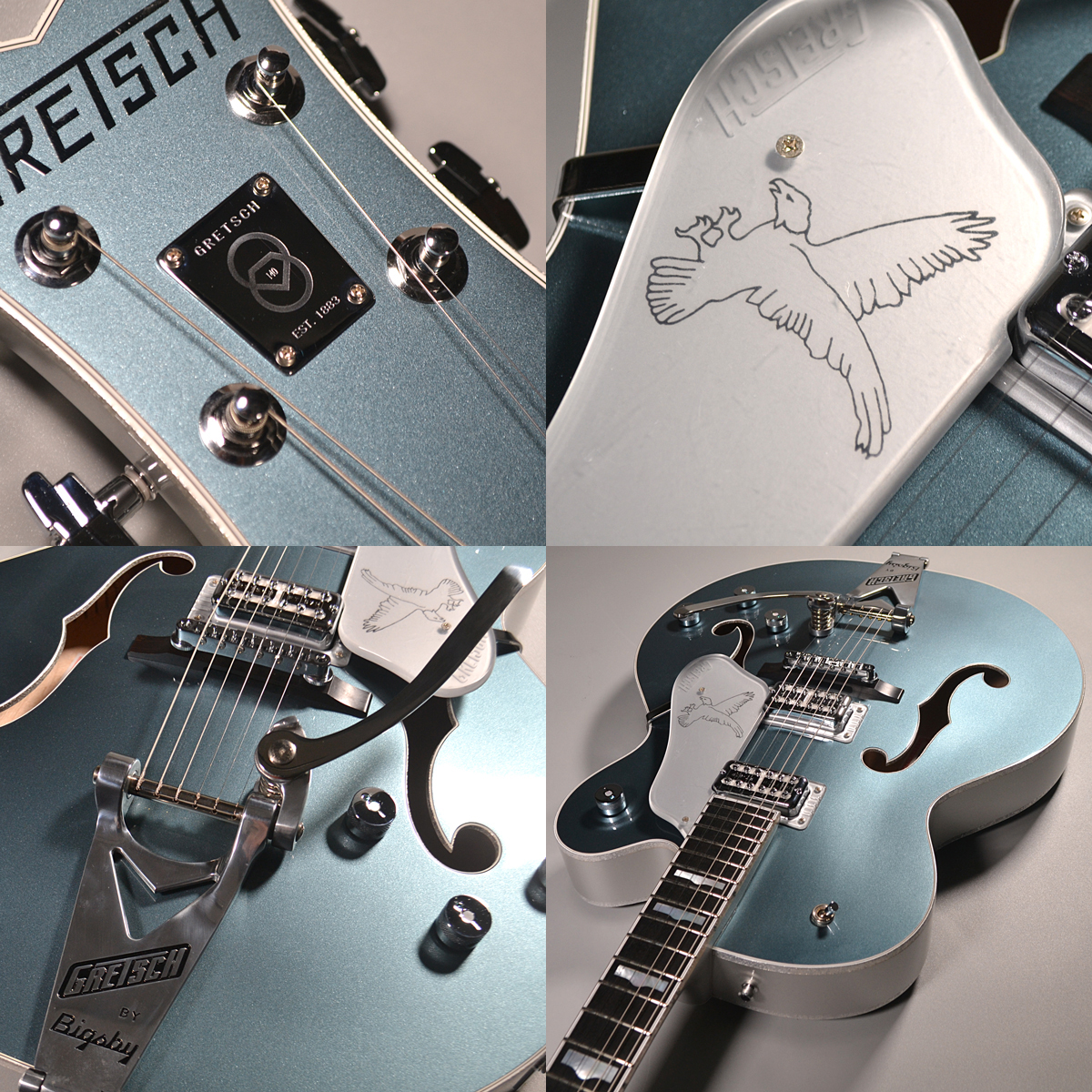GretschG6136T LTD 140th Double Platinum Falcon with String-Thru Bigsby