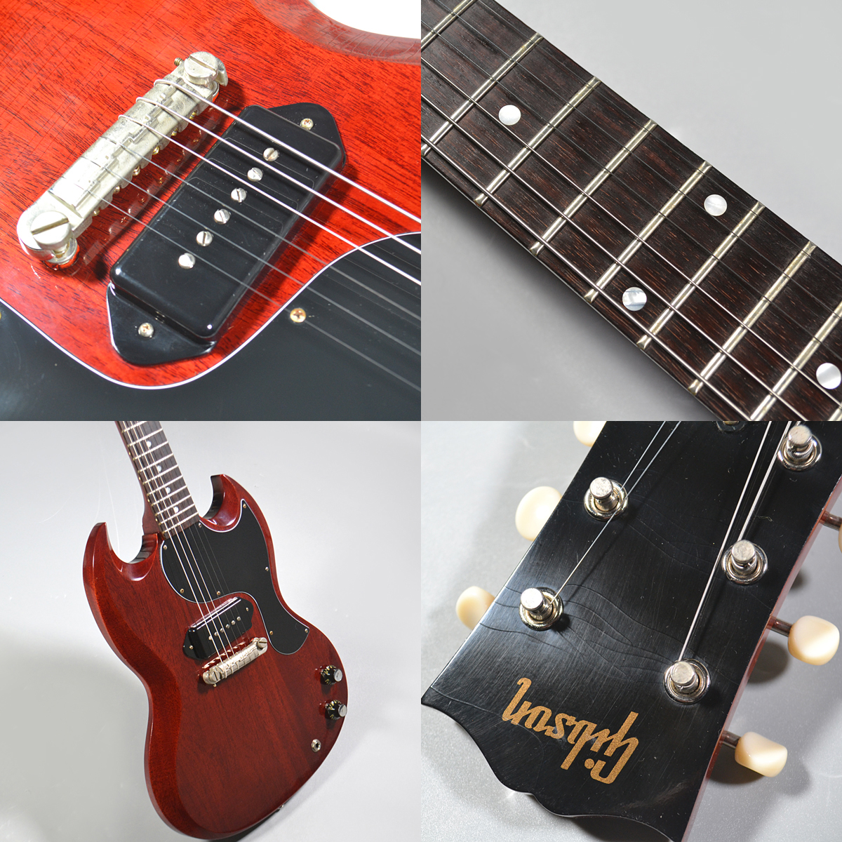 Gibson Custom ShopMurphy Lab 1963 SG Junior Lightning Bar Ultra Light Aged Cherry【日本国内限定モデル】