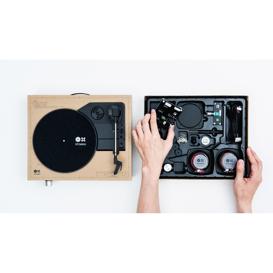 自分で組み立て！DIYレコードプレーヤー SPINBOX 入荷しました！