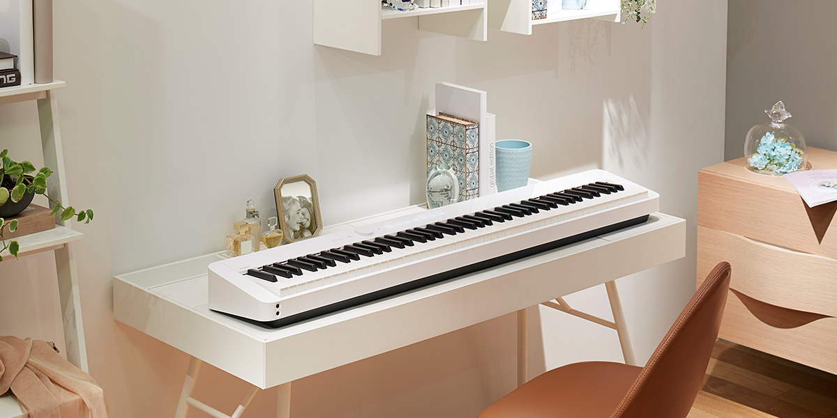 【電子ピアノ】スリムなサイズ、シンプルでミニマルなデザイン。PX-S1100(BK)入荷しました！