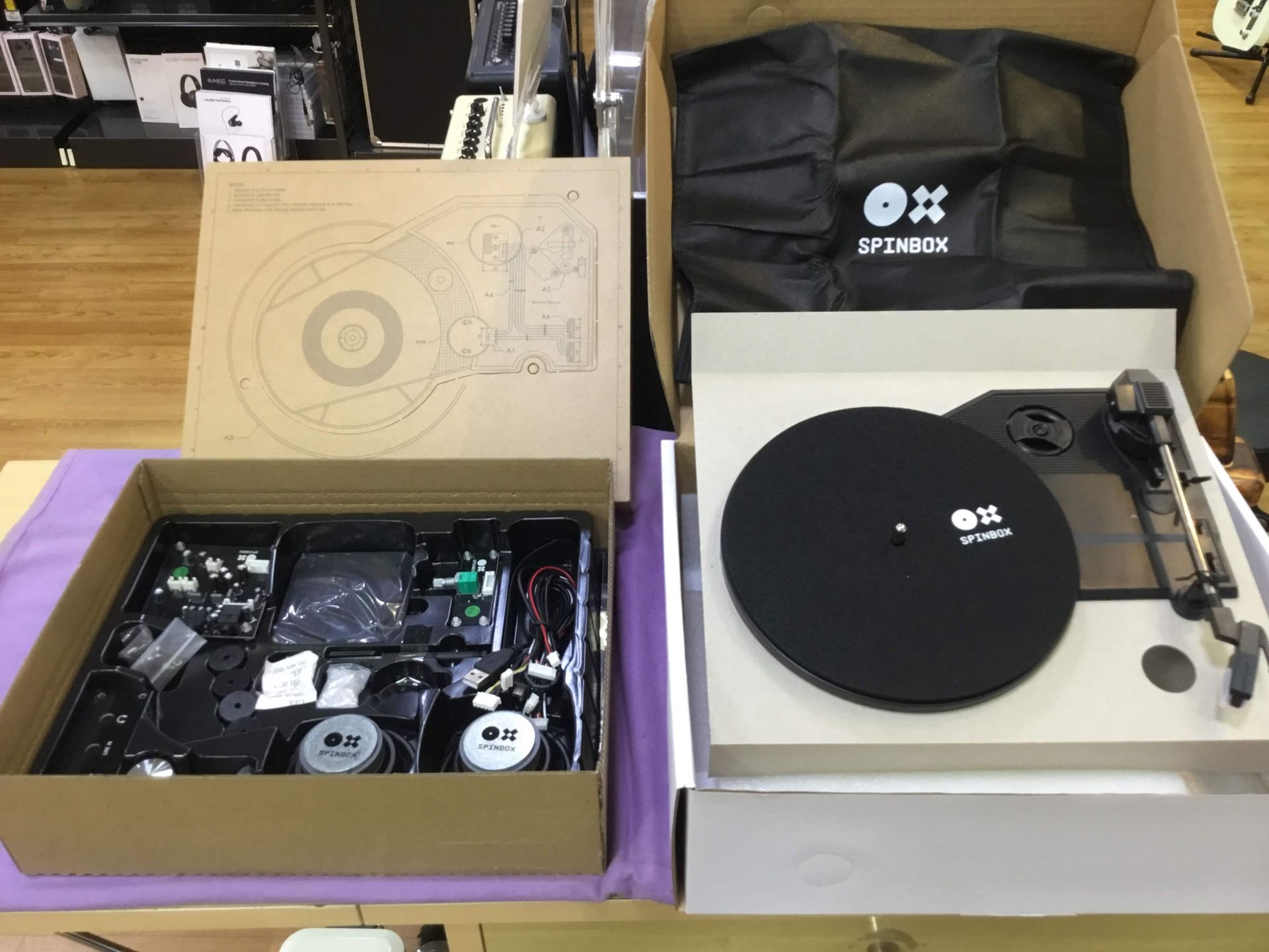 DIYレコードプレーヤー SPINBOX組み立ててみました！