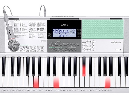 オーディオ機器 スピーカー 電子キーボード】 CASIO LK-512 光ナビゲーションキーボード｜島村楽器 