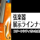 【弦楽器】コクーンシティさいたま店　展示ラインナップ一覧【弦楽器フェスタ開催！】