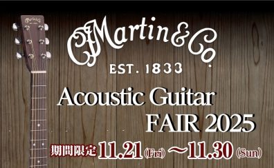 Martinアコースティックギターフェア開催します！【11/21～11/30】