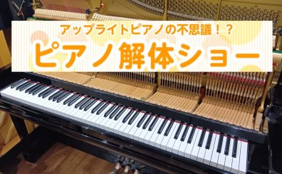 【イベント・参加ご予約受付中】2025年8月16日（土）「小学生向け・ピアノ解体ショー」 開催決定♪