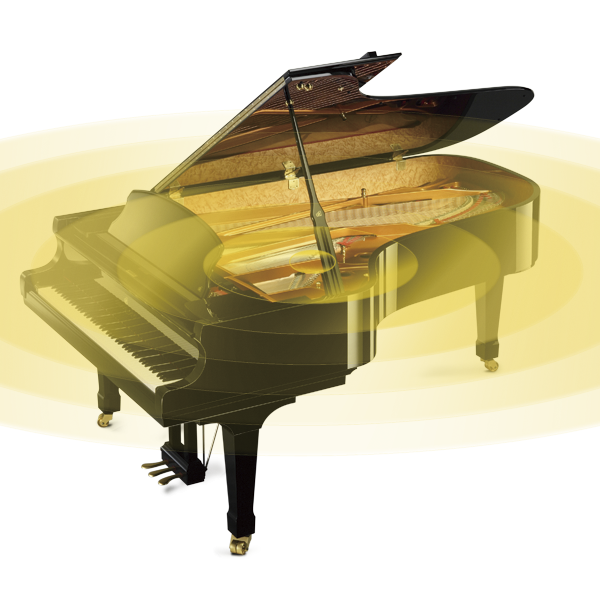 ★PHI 88鍵ステレオサンプリングピアノ音源<br />
SK-EXなどカワイが世界に誇るグランドピアノの88鍵すべてを、タッチの強さに分けてサンプリングしたPHI音源を搭載。弱打から強打までリアルなピアノ音を再現します。<br />
<br />
