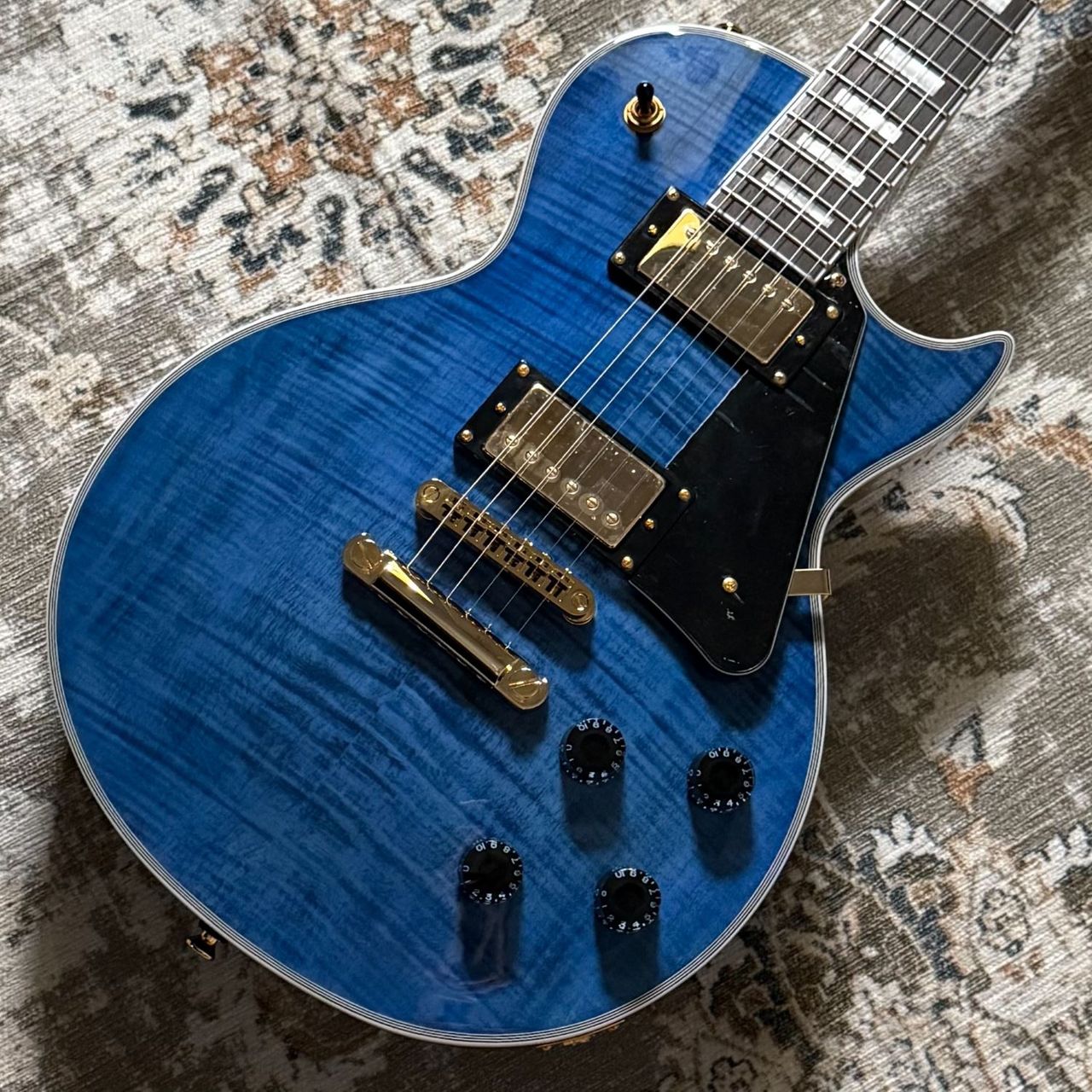 エレキギター／レスポール・タイプBacchus/DUKE-CTM-FM/ST-BLU 