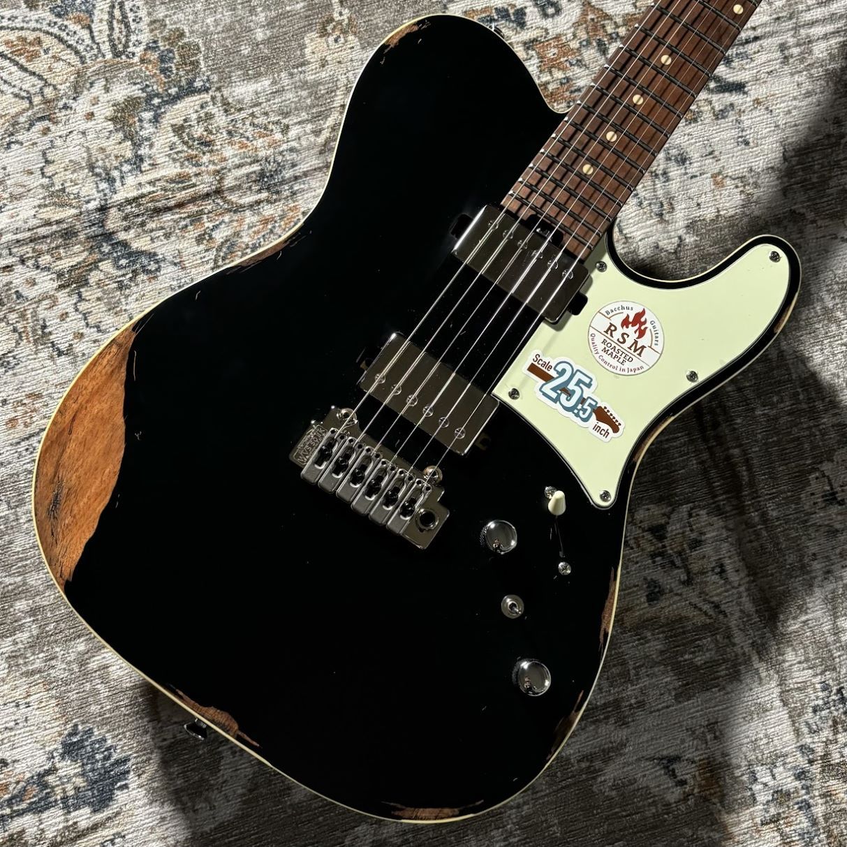 エレキギターBacchus/TACTICS24-AGED/RSM BLK-AGED