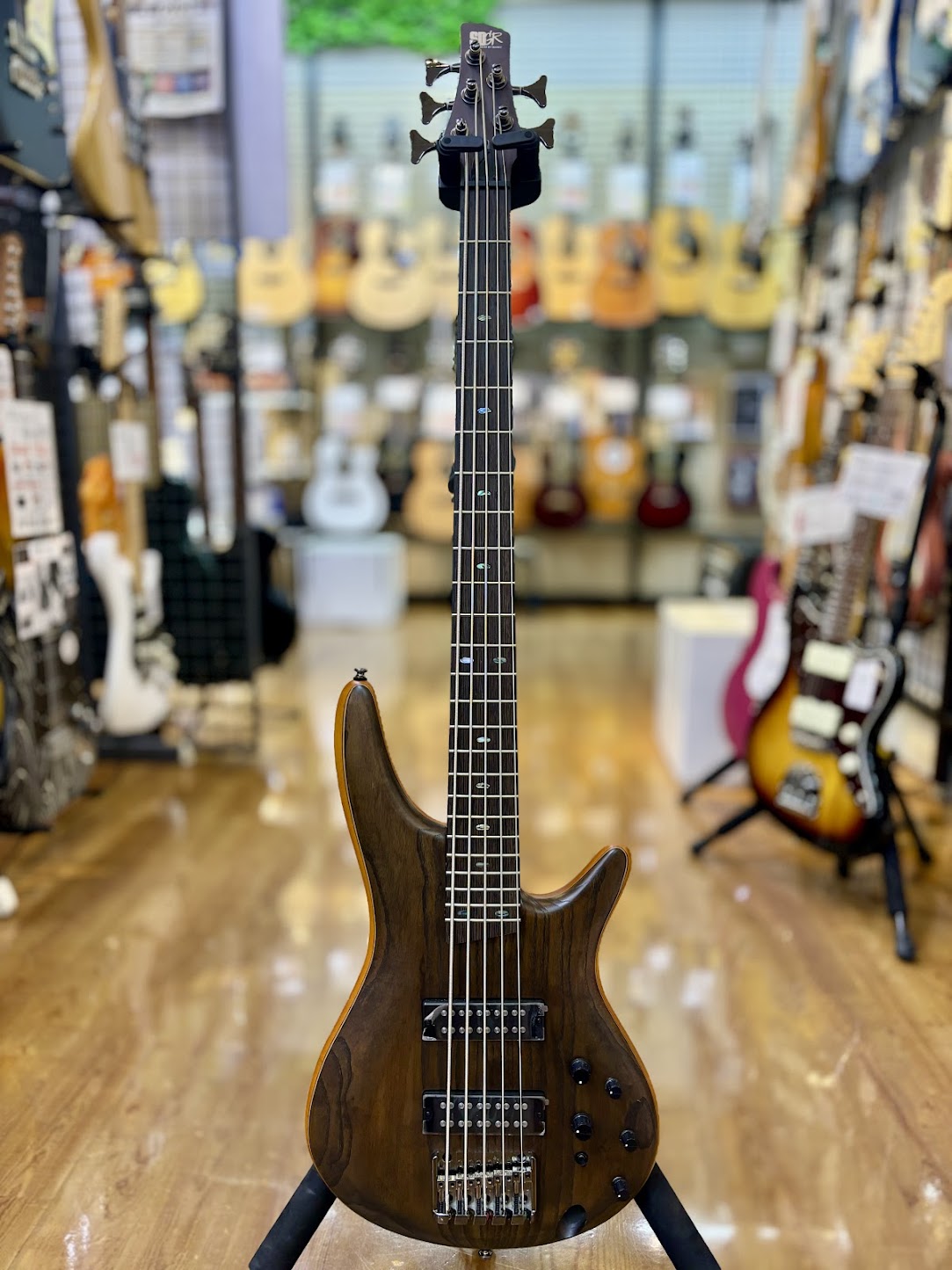 エレキベースIbanez / SR5AH Stained Walnut Flat