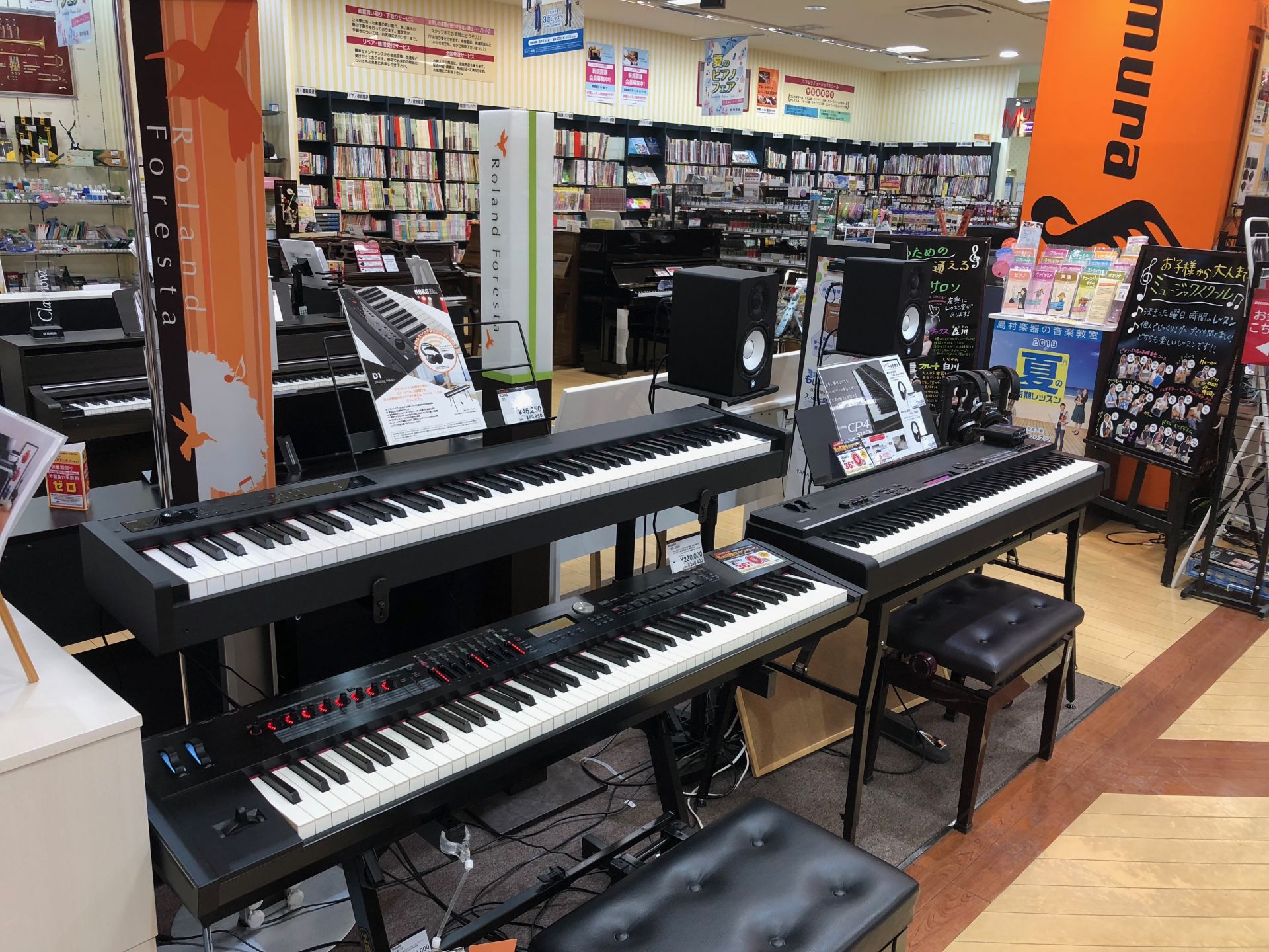 【リアルなタッチ＆サウンド】デジタルステージピアノ3機種展示中