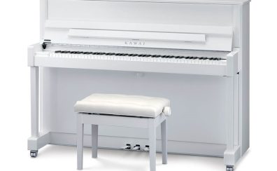 KAWAI K-114SX　待望の白いピアノ、入荷しました！