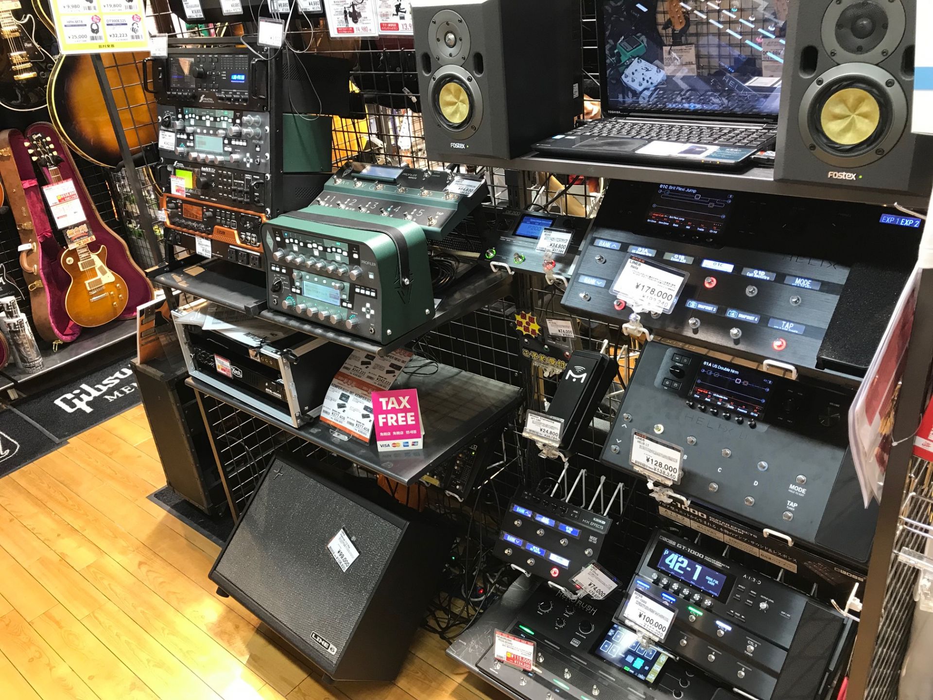 KEMPER,HELIX,FRACTAL,高機能マルチプロセッサー各モデル好評展示中！