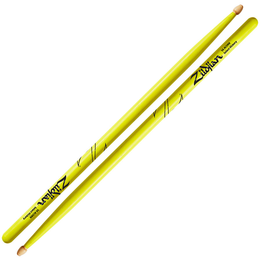 MIZUKIさん使用と同モデルのスティックZildjian 5A ACORN WOOD NEON YELLOW スティック