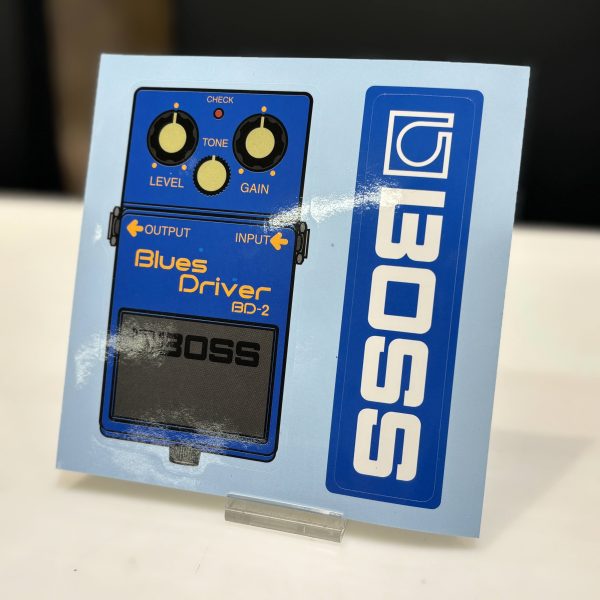 BOSSのノーマルの歪みエフェクターではステッカープレゼント！