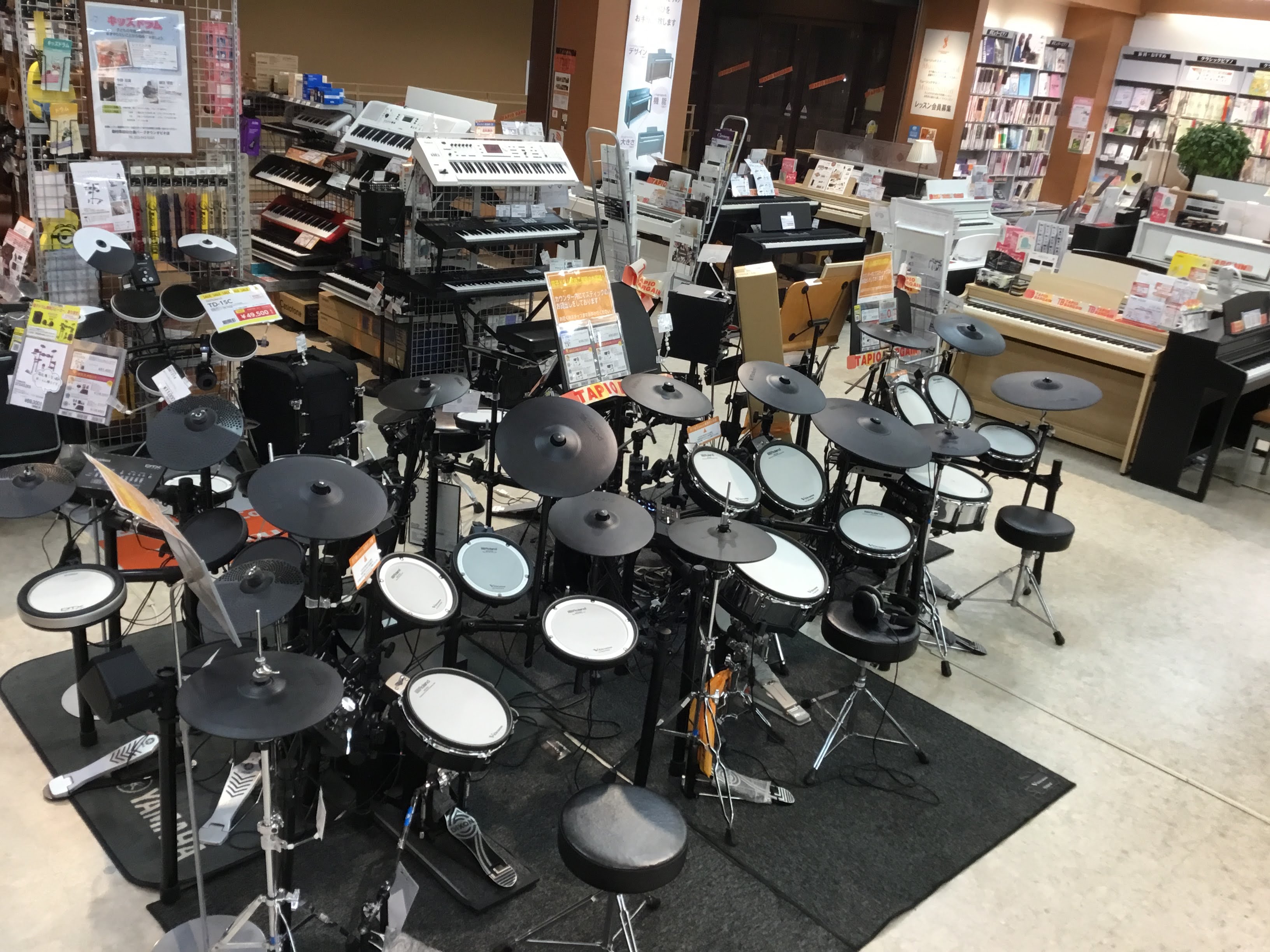 【電子ドラム】電子ドラムコーナー展示・お買い得情報！