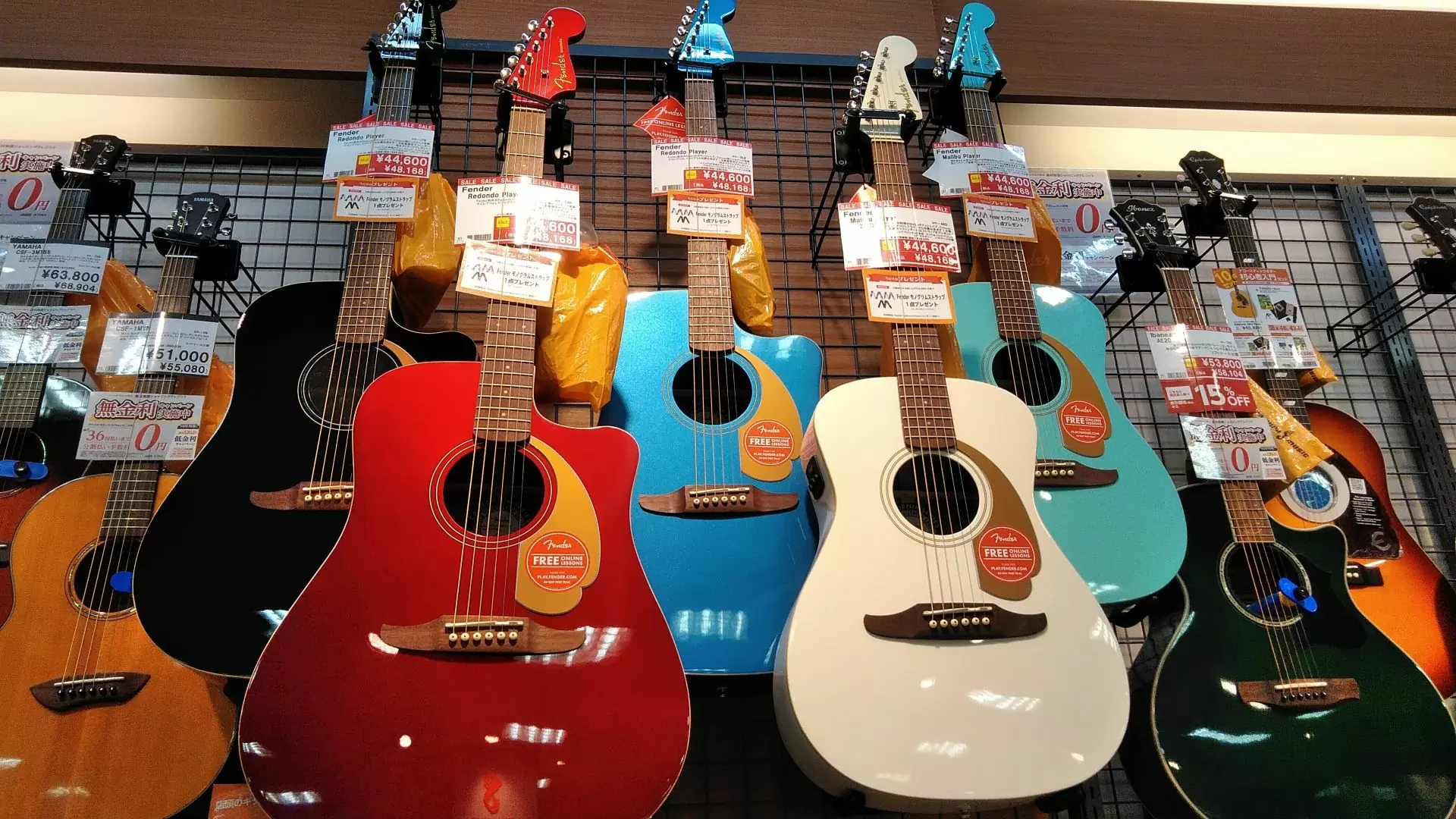 【アコースティックギター】FenderCaliforniaシリーズ販促キャンペーン実施中！