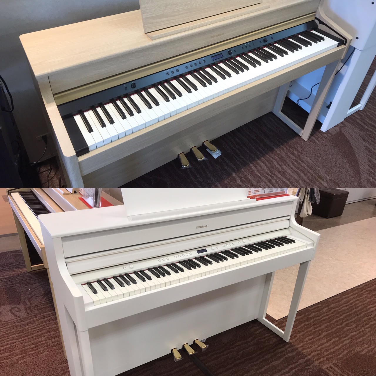 【電子ピアノ】Rolandの電子ピアノ「HP702」「HP704」展示開始しました！