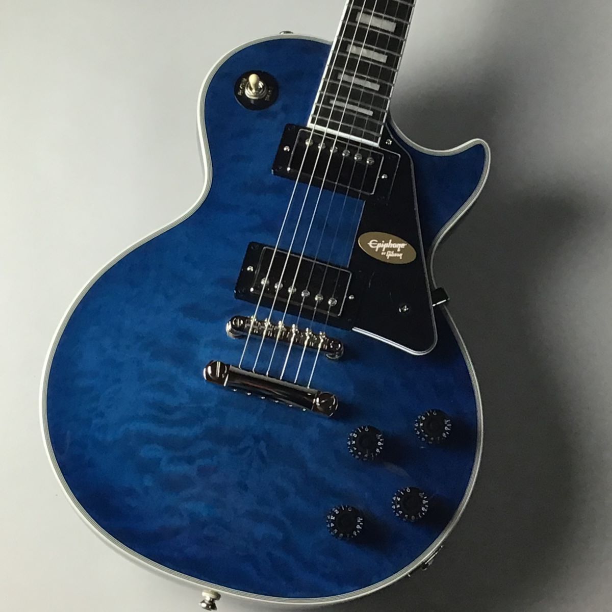Epiphone Les Paul Custom Quilt Viper Blue