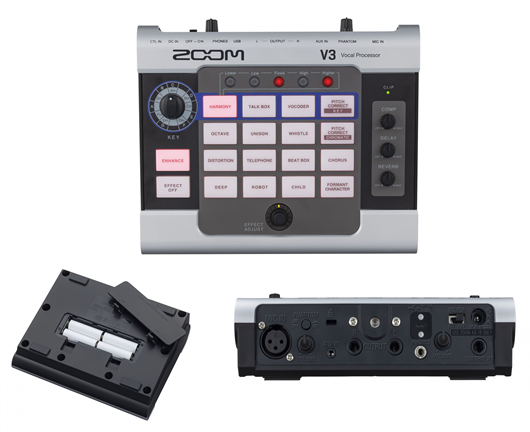 【新製品】ライブや配信でも使えるコンパクトなボーカルプロセッサ ZOOM V3が登場！ご予約受付中！
