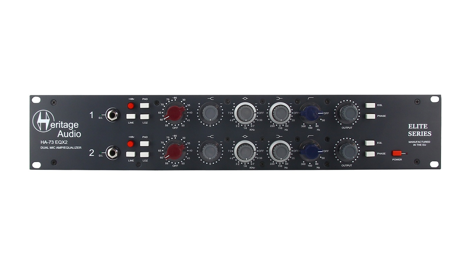 エリートシリーズ・デュアル・マイクプリアンプ・EQHeritage Audio HA73EQX2 Elite