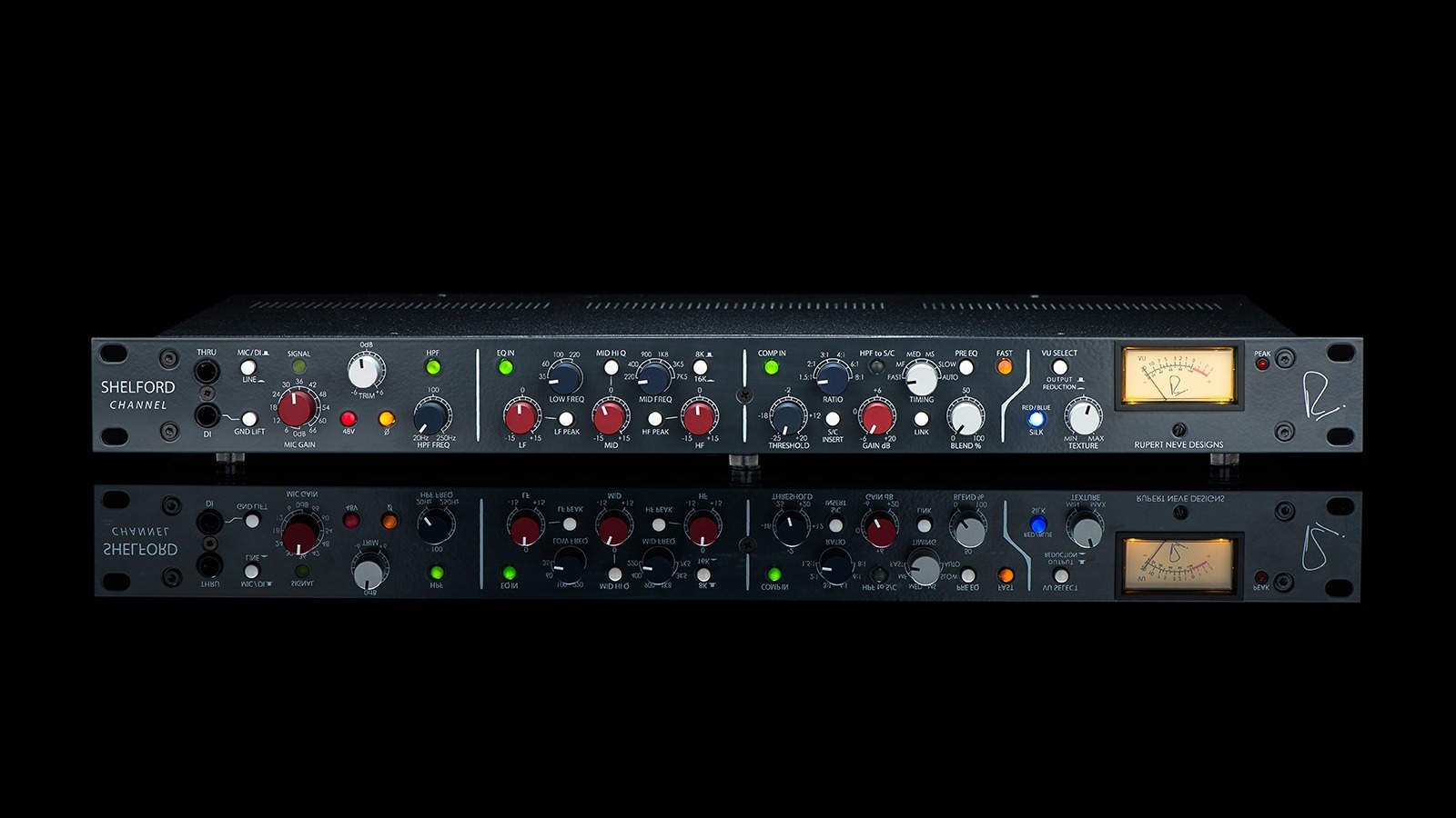 トランスフォーマーゲインマイクプリ、インダクターEQ、ダイオードブリッジコンプレッサーRupert Neve Designs Shelford Channel