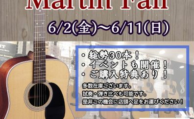 【7/30(日)まで延長決定！】Martinフェア開催！